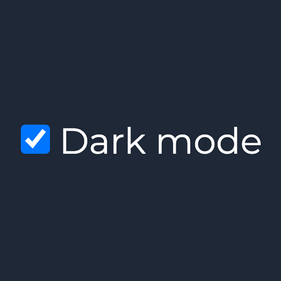 Using Dark Mode at bed time